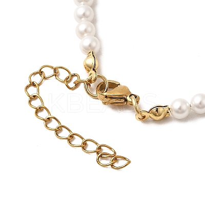 304 Stainless Steel Hollow Cross Charm Bracelets BJEW-JB12300-1