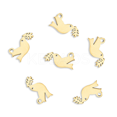 Ion Plating(IP) 201 Stainless Steel Charms STAS-N098-130LG-1