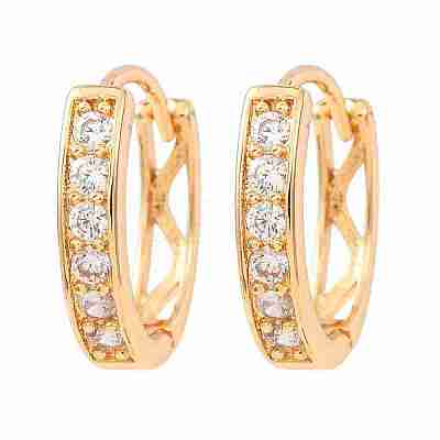 Women's Brass Earrings KK-CBA8EB2-15G-1