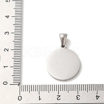 304 Stainless Steel Pendants STAS-I204-T-P-1