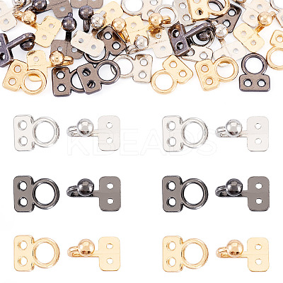 15Sets 3 Colors Alloy Hook and Eye Fasteners DIY-TA0012-27-1