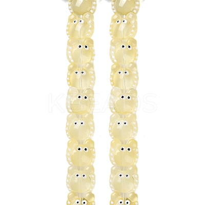Transparent Glass Beads Strands LAMP-L078-010H-1
