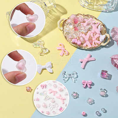330Pcs 17 Styles Opaque & Transparent Acrylic Beads MACR-SC0002-26-1