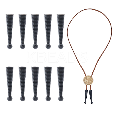 10Pcs Alloy Cord Ends FIND-FH0009-40EB-1
