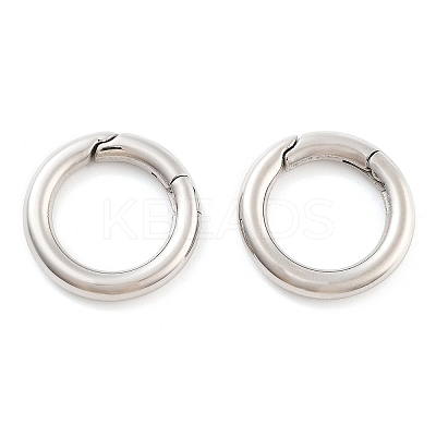 Non-Tarnish 316 Stainless Steel Spring Gate Rings STAS-M296-01P-A-01-1