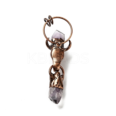 Natural Amethyst & Black Onyx Nuggets Big Pendants G-D468-26R-1