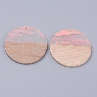 Resin & Wood Pendants RESI-R428-03B-1