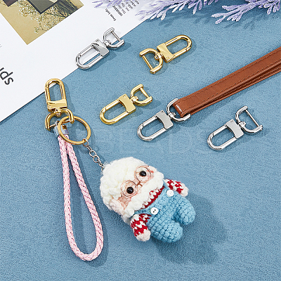 6Pcs 6 Styles Zinc Alloy Swivel Clasps FIND-HY0003-15-1