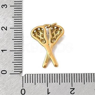 Sports 304 Stainless Steel Pendants STAS-Z179-36G-1