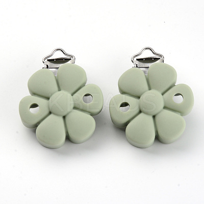 Food Grade Eco-Friendly Silicone Baby Pacifier Clips SIL-S003-04E-1