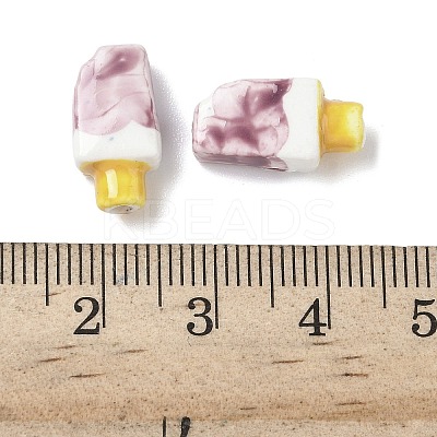 Handmade Porcelain Beads PORC-K003-07-1