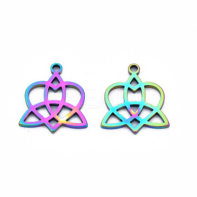 Ion Plating(IP) 201 Stainless Steel Pendants STAS-T063-169M-1