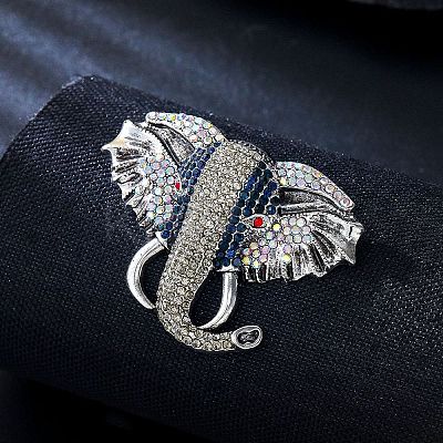 Alloy Rhinestone Brooch JEWB-K027-08AS-1