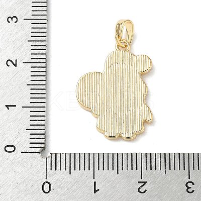 Christmas Brass Enamel Pendants LS-KK-K305-08C-G-1