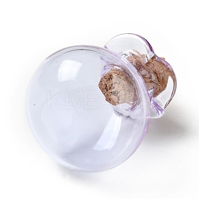 Lucky Bag Shape Glass Cork Bottles Ornament AJEW-A039-02F-1