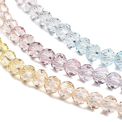 Transparent Painted Glass Beads Strands X1-DGLA-A034-T4mm-A15-1