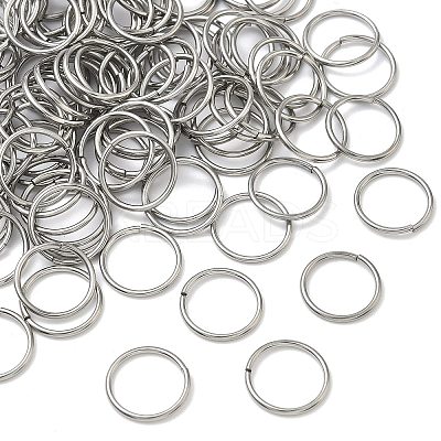 Tarnish Resistant 304 Stainless Steel Open Jump Rings STAS-J013-14xx1.2mm-01-1