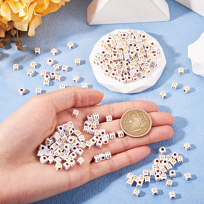 Opaque Acrylic Beads MACR-TAG0001-07U-1