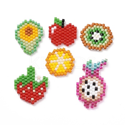 6Pcs 6 Styles Handmade Japanese Seed Beads PALLOY-MZ00033-1