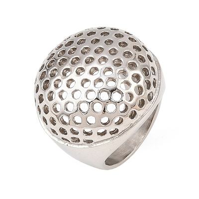 304 Stainless Steel Open Cuff Rings LS-RJEW-D336-05P-1