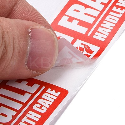 Self-Adhesive Paper Warning Tag Stickers DIY-K039-04C-1