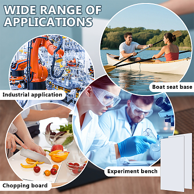 2 Sheets HDPE Plastic Sheets DIY-OC0014-44A-02-1