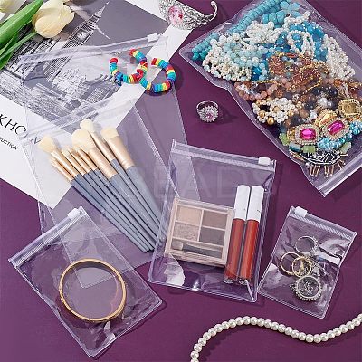 50Pcs 5 Styles PVC Resealable Bags ABAG-WR0001-10-1