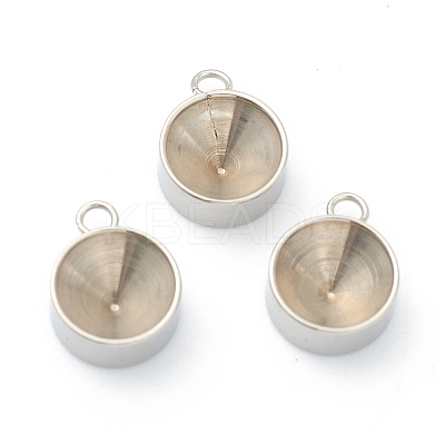 Non-Tarnish 202 Stainless Steel Pendant Rhinestone Settings LS-X-STAS-F266-21E-P-1