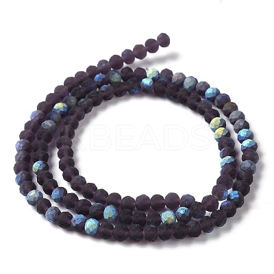 Transparent Glass Beads Strands LS-EGLA-A034-T4mm-MB15-1