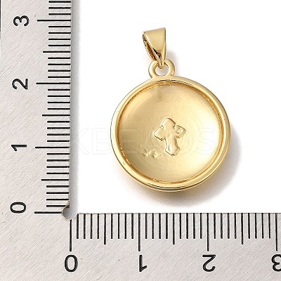 Rack Plating Brass Pendants KK-I720-70G-1