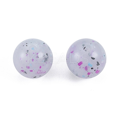 Marbled Stone Style Opaque Acrylic Beads OACR-G009-01B-1