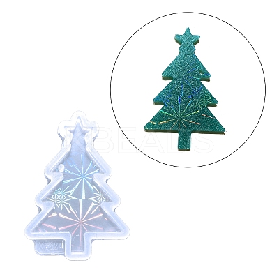 DIY Christmas Tree Pendant Food Grade Silicone Molds XMAS-PW0001-005F-1