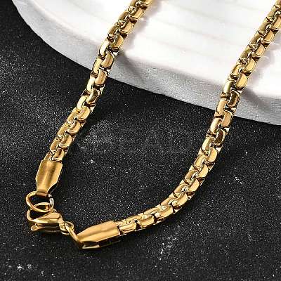 201 Stainless Steel Box Chain Necklaces for Men LS-STAS-V011-01A-G-1-1