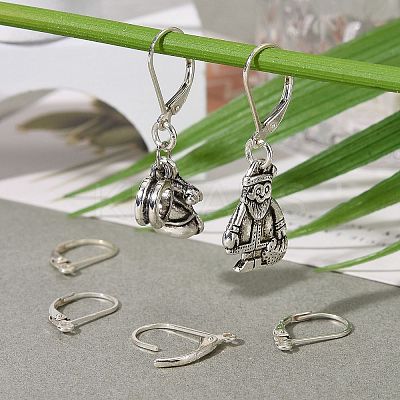 925 Sterling Silver Leverback Earring Findings X-STER-G027-22S-1