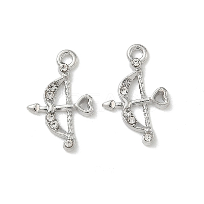 Alloy Rhinestone Pendants FIND-L024-12P-1