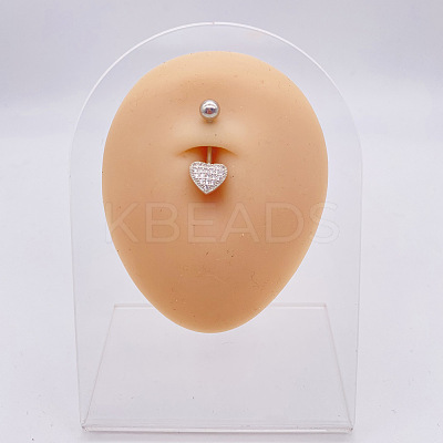 316L Surgical Stainless Steel Belly Rings WGDD0AB-01-1