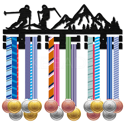 Fashion Wood Medal Hanger Holder ODIS-WH0041-029-1