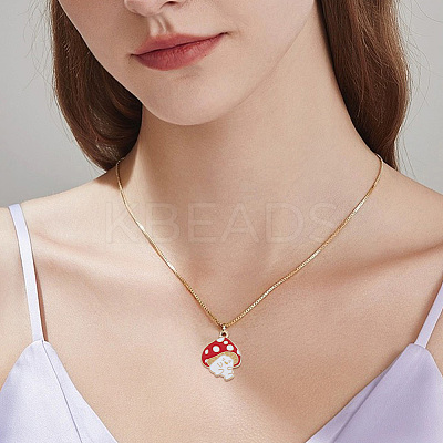64Pcs 16 Styles Autumn Theme Alloy Enamel Charms ENAM-HY0003-08-1