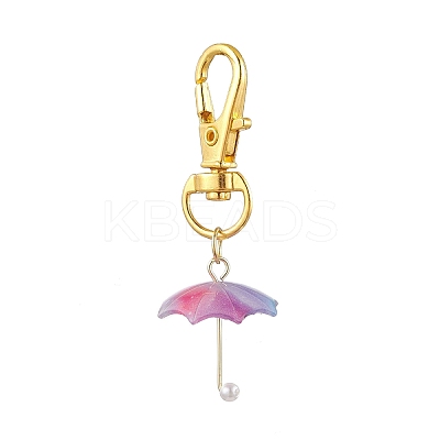 Umbrella Acrylic Pendant Decorations HJEW-JM02963-1