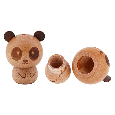 Wood Toothpick Bottle AJEW-WH0258-806-1