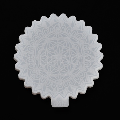 Mandala Flower Coaster DIY Silicone Mold DIY-K072-05A-1