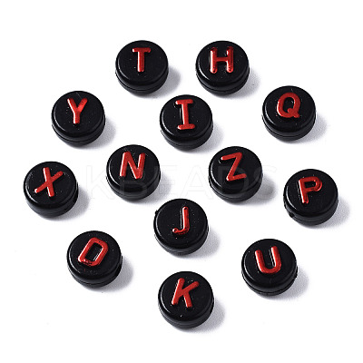 Opaque Black Acrylic Beads MACR-Q242-009D-1