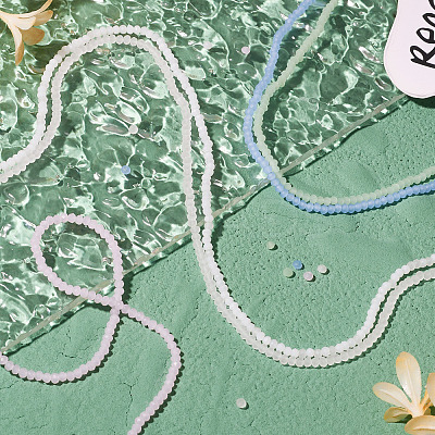 5 Strand 5 Colors Imitation Jade Glass Beads Strands EGLA-TA0001-51-1