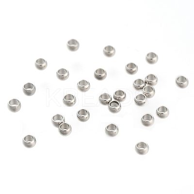 Non-Tarnish 304 Stainless Steel Crimp Beads LS-X-STAS-R065-31-1
