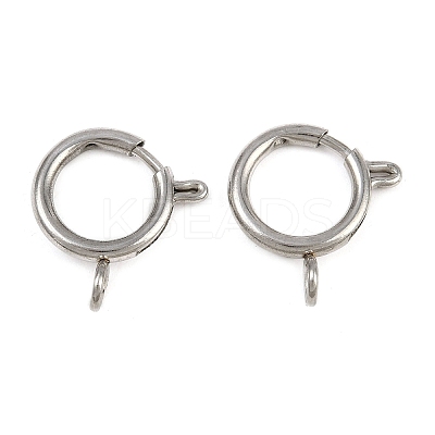 304 Stainless Steel Spring Ring Clasps LS-STAS-B095-05G-P-1
