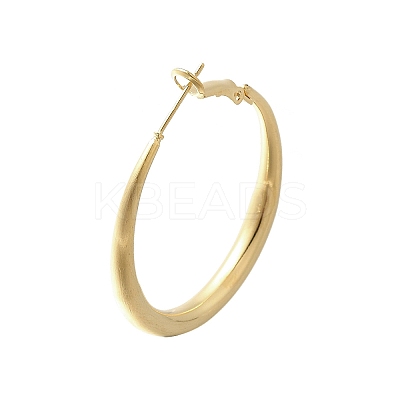Brass Hoop Earrings for Women EJEW-A121-18B-G-1