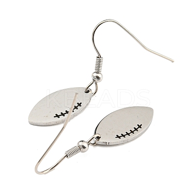 Non-Tarnish 304 Stainless Steel Dangle Earrings EJEW-B032-01P-1