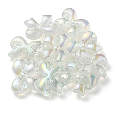 UV Plating Luminous Transparent Acrylic Beads OACR-P010-07B-1