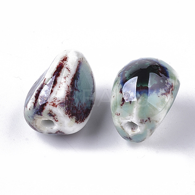 Handmade Porcelain Beads PORC-N004-28L-1