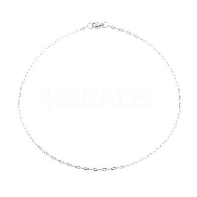 Non-Tarnish 304 Stainless Steel Paperclip Chain Necklace with Lobster Claw Clasps for Men Women NJEW-H205-03P-04-1